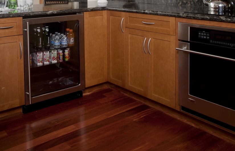  Beverage center from Uline and appliances from Monogram.