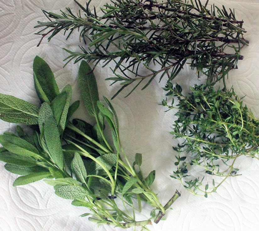 Wash and dry cut herbs thoroughly before drying.