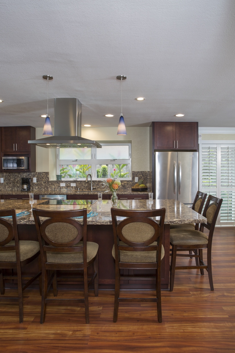 Form and function was imprinted in the overall design of the kitchen remodel, as well as easy maintenance and upkeep.